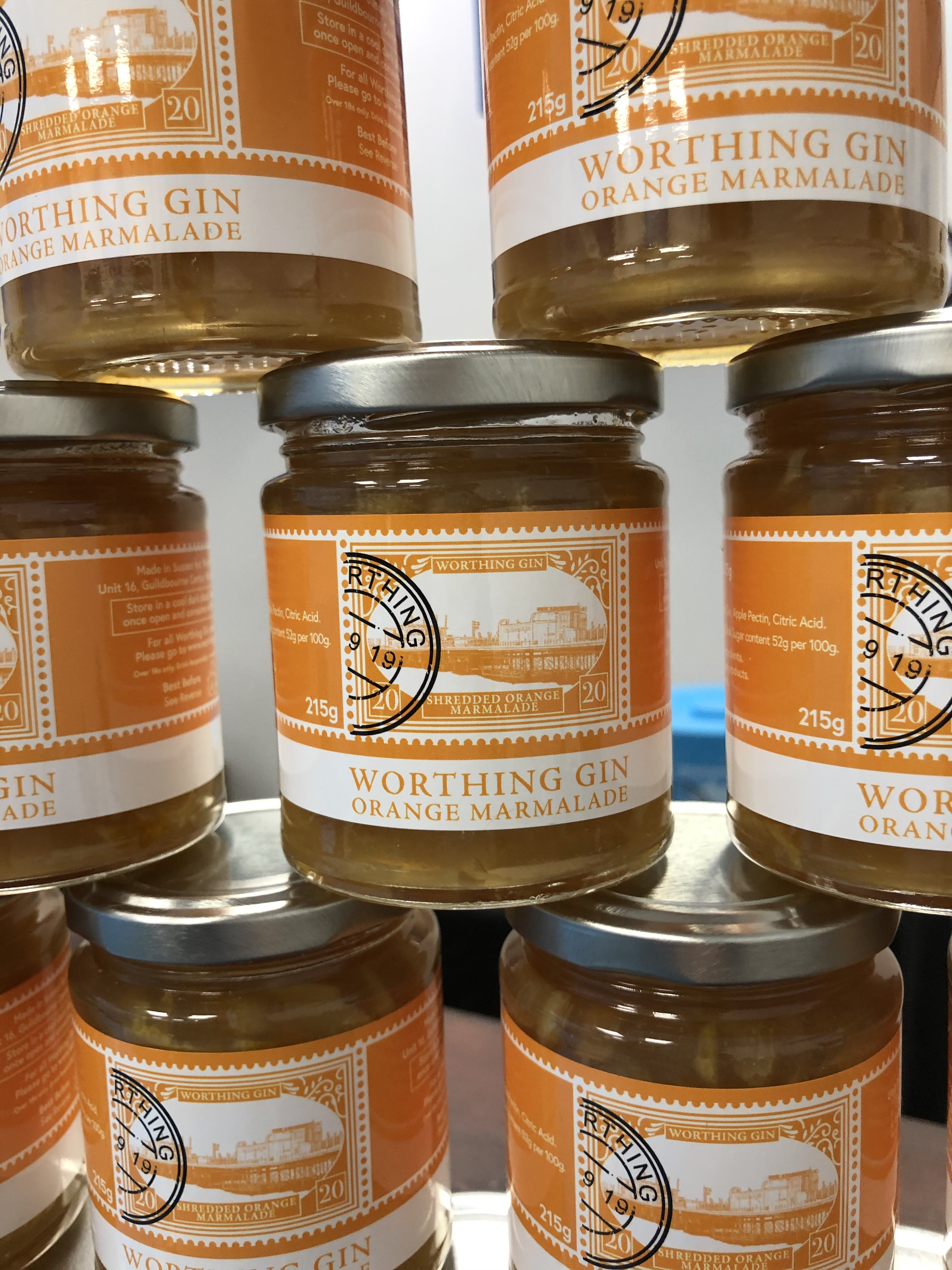 Worthing Gin Shredded Orange Marmalade. Worthing Gin